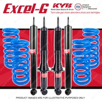 4x KYB EXCEL-G Shock Absorbers STD Coil Springs for TOYOTA Landcruiser Prado 95