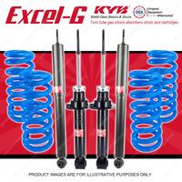 4x KYB EXCEL-G Shock Absorbers + STD Coil Springs for MITSUBISHI Pajero NM