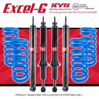 4x KYB EXCEL-G Shocks + HD Raised Coil Springs for TOYOTA Landcruiser Prado 120