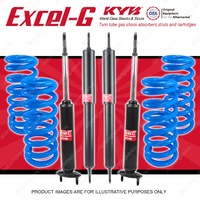 4x KYB EXCEL-G Shock Absorbers + Lovells Raised Coil Springs for FORD Falcon XC