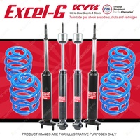 4x KYB EXCEL-G Shock Absorbers + Super Low Coil Springs for FORD Falcon XF V6