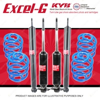 4x KYB EXCEL-G Shock Absorbers Super Low Coil Springs for HOLDEN Holden HQ HJ HX