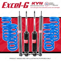 4x KYB EXCEL-G Shock Absorbers + STD Coil Springs for HOLDEN Holden HQ HJ HX