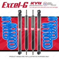 4x KYB EXCEL-G Shock Absorbers + Raised Coil Springs for NISSAN Patrol GQ