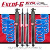 4x KYB EXCEL-G Shock Absorbers + Raised Coil Springs for JEEP Wrangler TJ