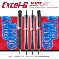4x KYB EXCEL-G Shock Absorbers + Raised Coil Springs for LAND ROVER 110