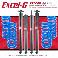 4x KYB EXCEL-G Shock Absorbers + Raised Coil Springs for JEEP Wrangler JK