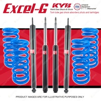 4x KYB EXCEL-G Shock Absorbers + Lovells Coi for HOLDEN Commodore VN VP V6