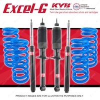 4x KYB EXCEL-G Shock Absorbers + STD Coil Springs for NISSAN Skyline C210