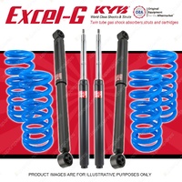 4x KYB EXCEL-G Shock Absorbers + Raised Coil Springs for NISSAN Skyline R30