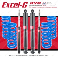 4x KYB EXCEL-G Shock Absorbers + Lovells Raised Coil Springs for VOLVO 740 940