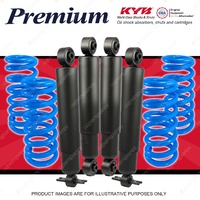 4x KYB PREMIUM Shocks + HD Raised Coil Springs for LAND ROVER Discovery Series 2