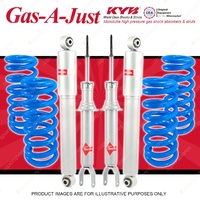 4x KYB GAS-A-JUST Shock Absorbers + Lovells STD Coil Springs for FORD Falcon FG