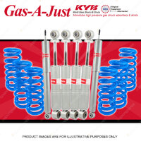 6x KYB GAS-A-JUST Shock Absorbers + STD Coil Springs for JAGUAR XJ6 Series III