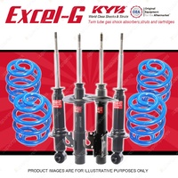 4x KYB EXCEL-G Shocks + Super Low Coil for HOLDEN Commodore VE Statesman WM