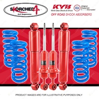 4x KYB SKORCHED 4'S Shocks + HD Raised Coil Springs for NISSAN Pathfinder R51