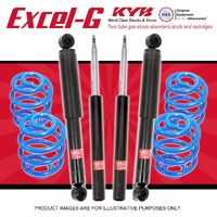 4x KYB Excel-G Shocks + Sport Low Coil Springs for Ford Festiva WD WF 1997-2000