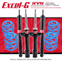 4x KYB Excel-G Shocks + Sport Low Coil Springs for Holden Barina SB 1994-2001