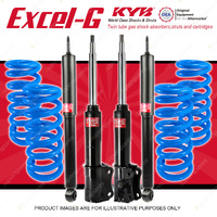 4x KYB Excel-G Shocks + Raised Coil Springs for Suzuki XL-7 JA627 2001-2006
