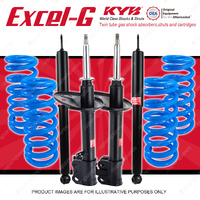 4x KYB Excel-G Shocks + STD Coil Springs for Toyota RAV 4 SXA11R 01/1998-06/2000