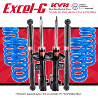 4x KYB Excel-G Shocks + Raised Coil Springs for Suzuki Grand Vitara JT 2005-2011