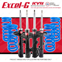 4x KYB Excel-G Shocks + Raised Coil Springs for Toyota Camry MCV20 SXV20 97-02