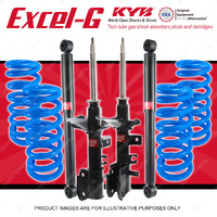 4x KYB Excel-G Shocks Raised HD Coil Springs for Nissan Pathfinder R50 4WD 95-05