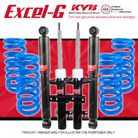 4x KYB Excel-G Shocks + Raised Coil Springs for Volkswagen Transporter T5 04-10
