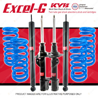 4x KYB Excel-G Shocks + Raised Coil Springs for Ford Escape ZB SUV 2004-2006
