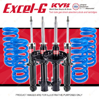 4x KYB Excel-G Shocks + Raised Coil Springs for Subaru Forester SH9 2008-2009