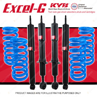 4x KYB Excel-G Shocks + Raised Coil Springs for Toyota Landcruiser VDJ200 07-15