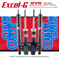4x KYB Excel-G Shocks + Raised Coil Springs for Kia Sportage JA553 1999-2003