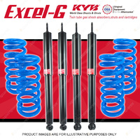 4x KYB Excel-G Shocks + Raised Coil Springs for Holden Commodore VB VC VH Sedan