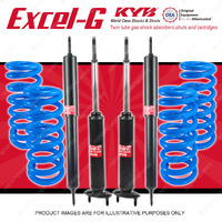4x KYB Excel-G Shocks + Raised Coil Springs for Ford Falcon XA XB XD RWD 72-82
