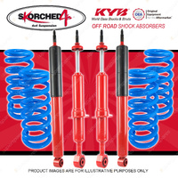 4 KYB Skorched 4's Shocks + STD Coils for Toyota Landcruiser UZJ200 URJ202 07-On