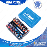 33 Pcs of Kincrome 1/4" Hex Drive Security Bit & Holder Set - Socket Adapter Set