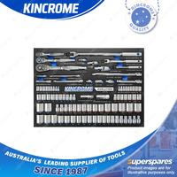 92 Pcs of Kincrome Evolution Sockets & Accessories EVA Tray - Metric & Imperial
