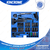 42 Pcs of Kincrome Upright Truck Box Impact Sockets & Accessories EVA Tray