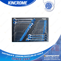 32 Pcs of Kincrome Evolution Metric Gear & Combination Spanners EVA Tray