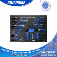 75 Pcs of Kincrome Evolution Torquemaster Screwdrivers & Fastening EVA Tray