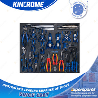 35 Pcs of Kincrome Tool Armour Tool Trolley Pliers & Wrenches EVA Tray