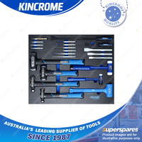22 Pcs of Kincrome Tool Armour Striking & Prying EVA Tray - Hammer Punche Chisel