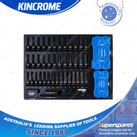 148 Pcs of Kincrome 1/2" Drive Contour Impact Hex / TORX Sockets & PTA EVA Tray