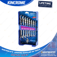 8 Pcs of Kincrome Imperial Flex Head Gear Spanner Wrench Set - with Storage Case