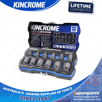 12 Pcs of Kincrome 1/2" Drive LOK-ON Impact Socket Set - Chrome Molybdenum