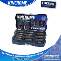12 Pcs of Kincrome 3/8" Drive LOK-ON Deep Impact Socket Set & Fastener Punch