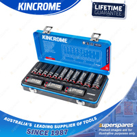 14 Pcs of Kincrome 1/2" Drive Deep Impact Socket Set - Imperial EVA Tray