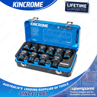 10 Pcs of Kincrome 3/4" Drive Standard Metric Impact Sockets - Black Phosphate