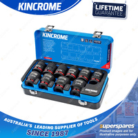 10 Pcs of Kincrome 3/4" Drive Standard Imperial Impact Sockets - Black Phosphate