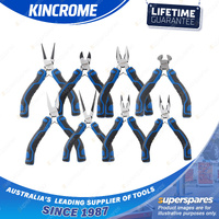 8 Pcs of Kincrome Mini Plier Set - TPR Grip Handles & Chrome Vanadium Steel